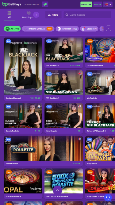 Crupier en vivo móvil de BetPlays Casino