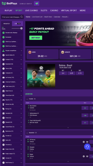 Deportes móviles de BetPlays Casino