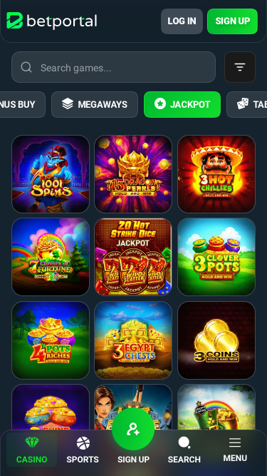 Betportal Casino Mobile Jackpot
