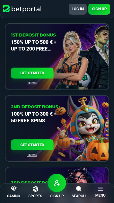 Betportal Casino Mobile-Aktionen