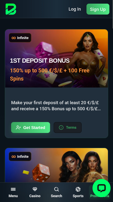 Promozioni per dispositivi mobili del casinò Betportal
