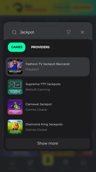 Jackpot mobile de BetPRIMEIRO Casino