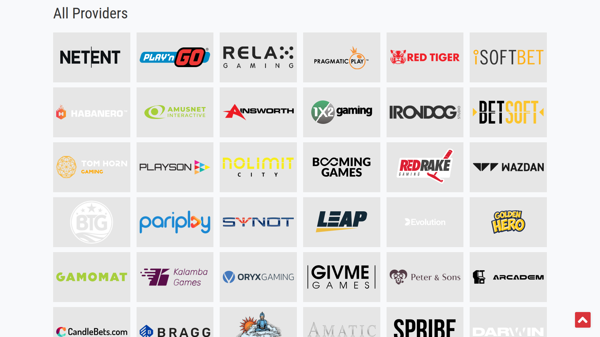 Développeurs de jeux de bureau de BetRebels Casino