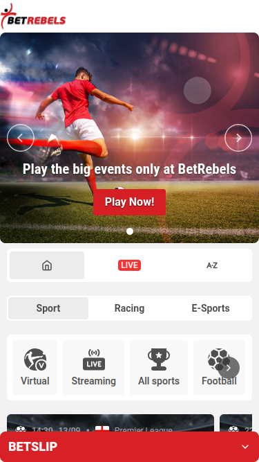 Sports mobiles de BetRebels Casino