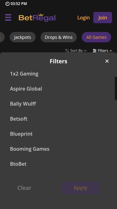 Sviluppatori di giochi mobile di BetRegal Casino