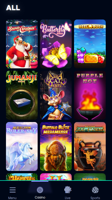 Betrino Casino Mobile Games