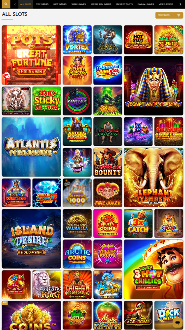 Juegos móviles de Betrophy Casino