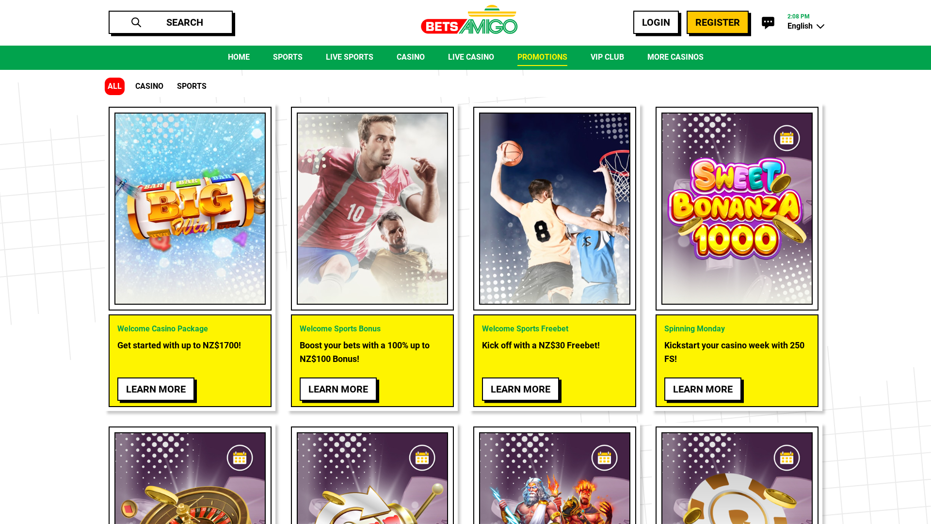 Bets Amigo Desktop Promotions