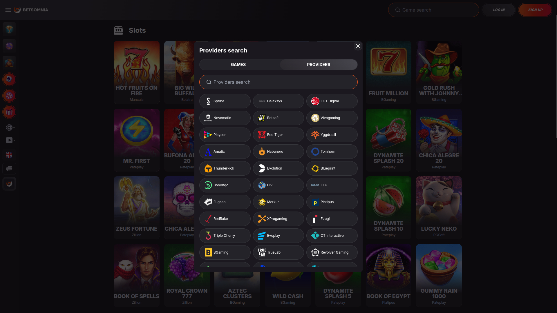 Desktop-Spielentwickler von Betsomnia