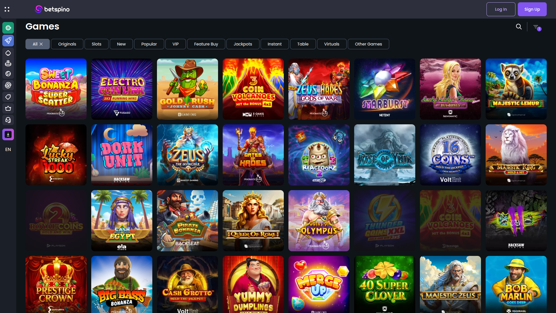 Giochi desktop di Betspino