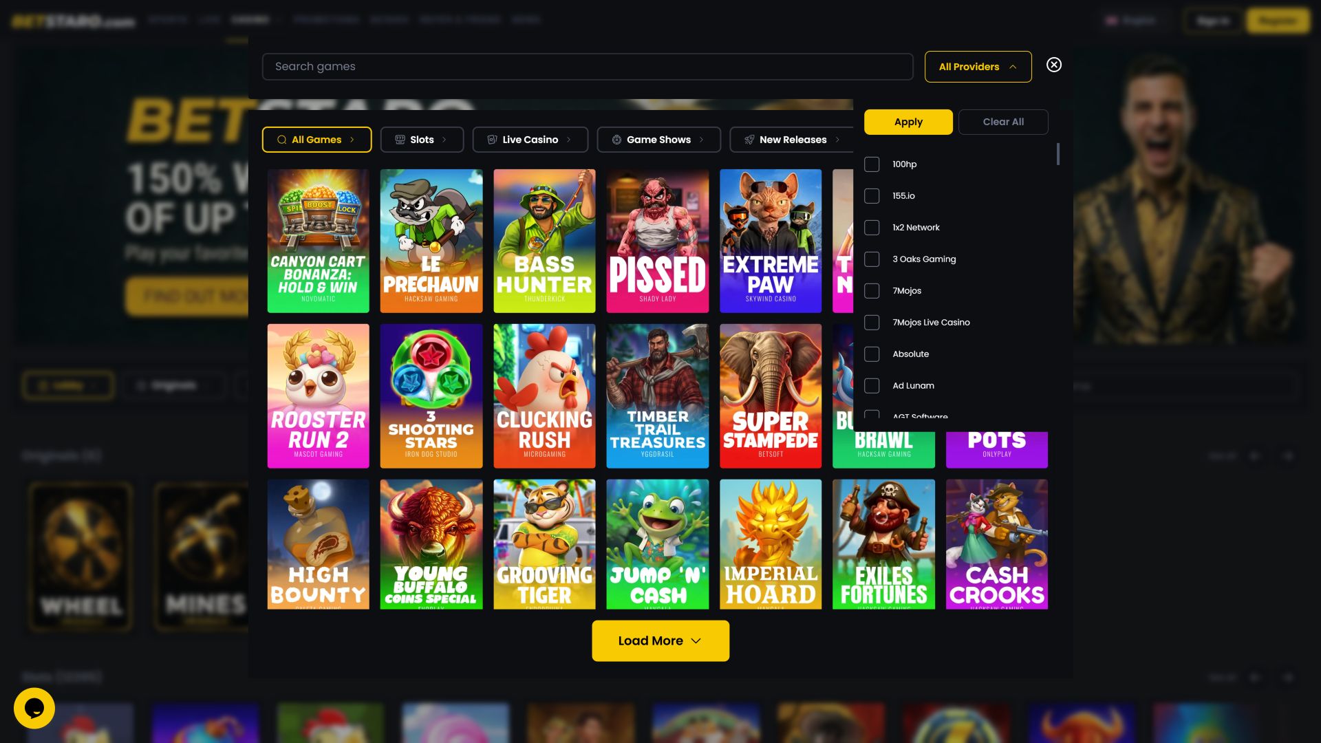Betstaro Casino Desktop-Spieleentwickler