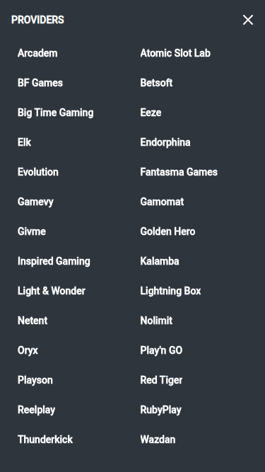 Développeurs de jeux mobiles de Betstro Casino