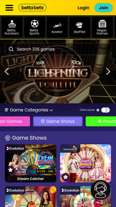 Casino Bettabets Mobile Croupier en direct