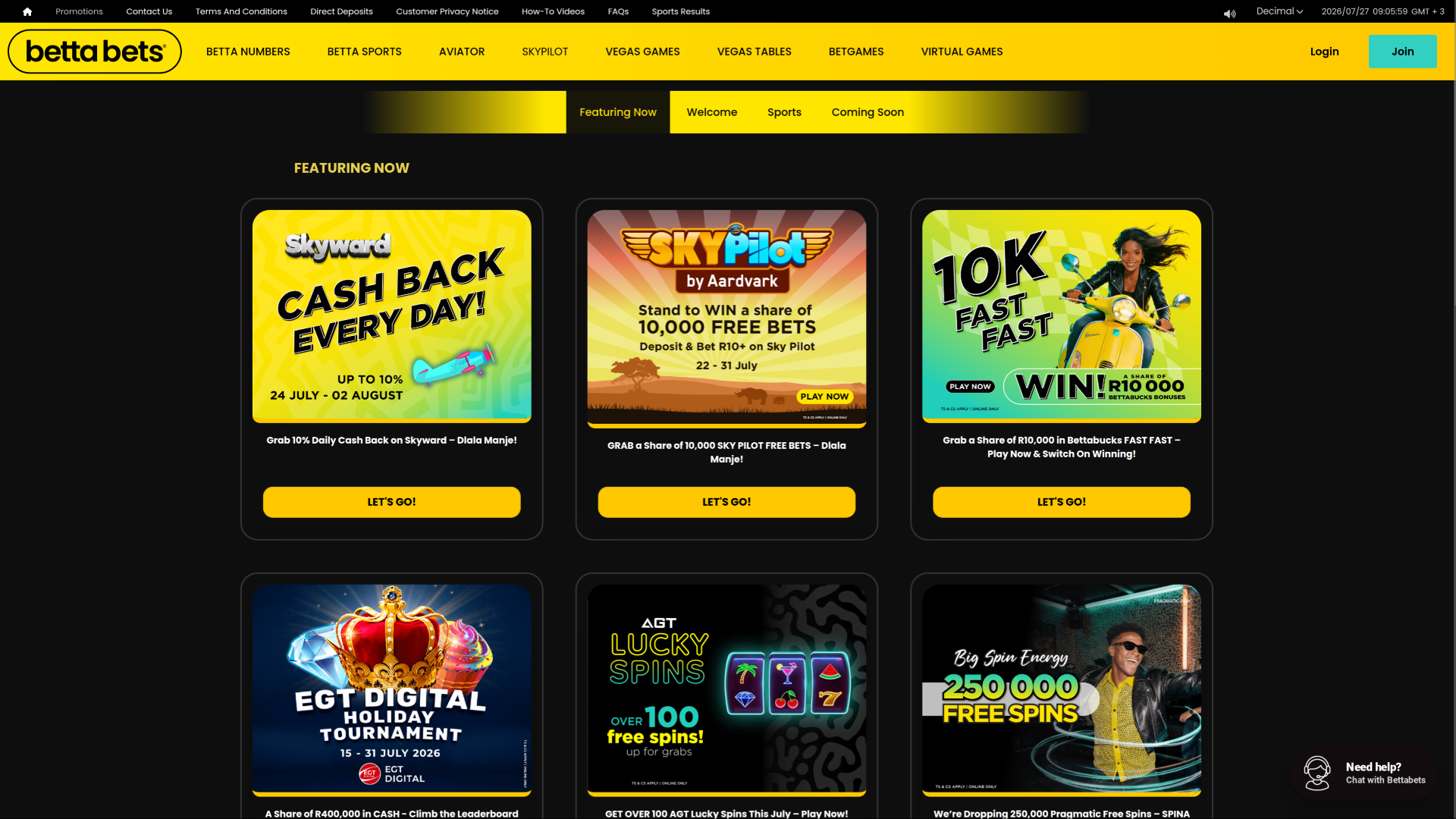 Promotions sur ordinateur de casino Bettabets