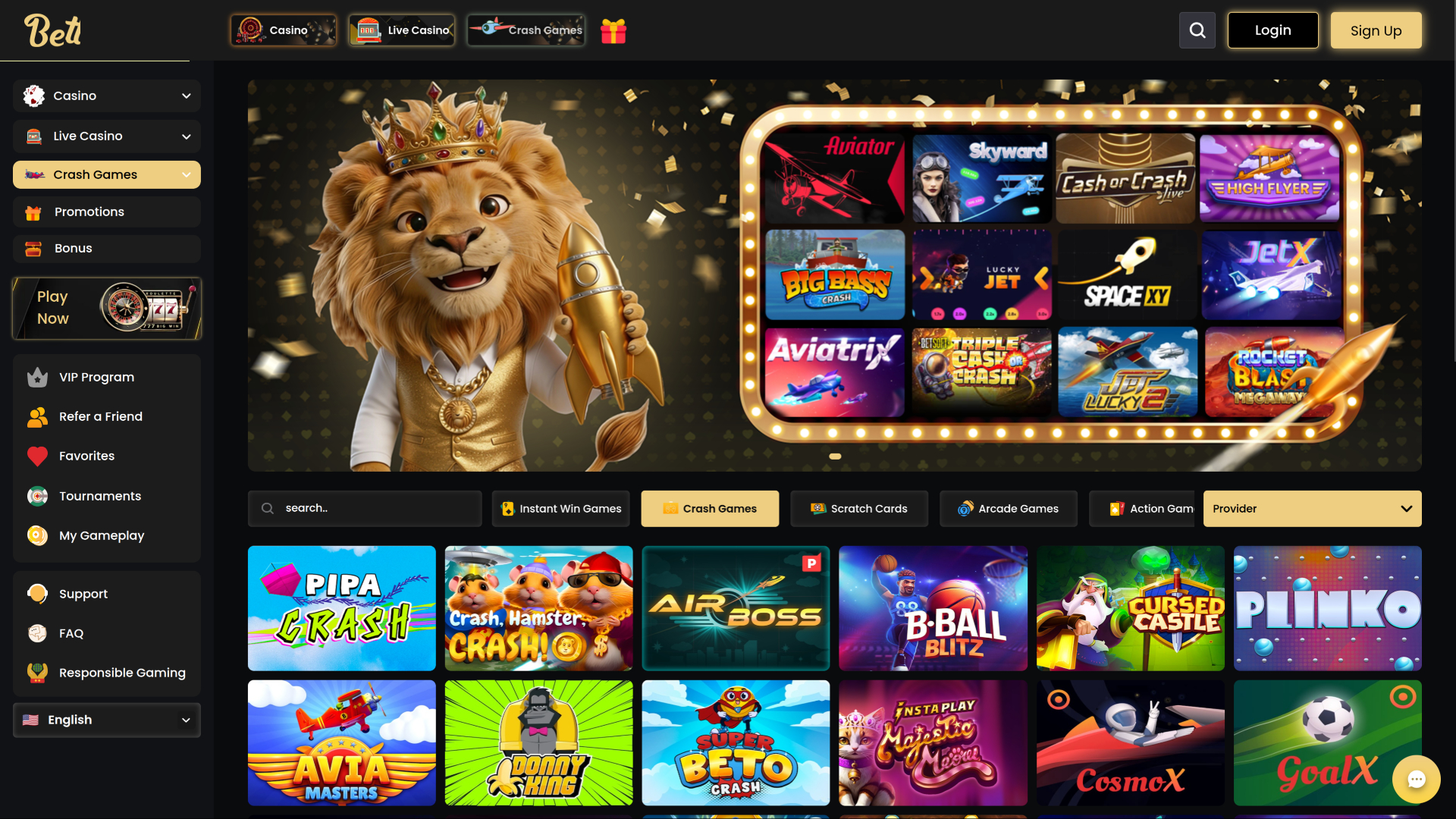 Игры Betterwin Casino Desktop Crash