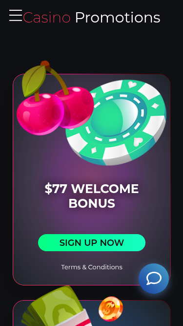 BettyWins Casino Mobile Promotions