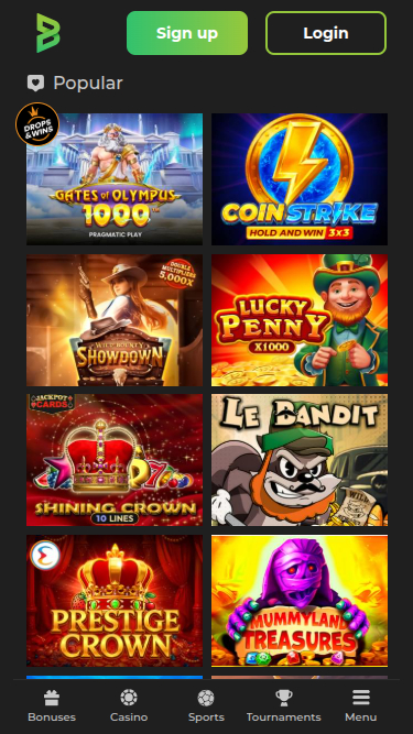 Juegos móviles de Betunlim Casino