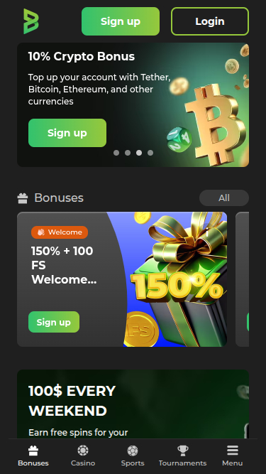 Promociones móviles de Betunlim Casino