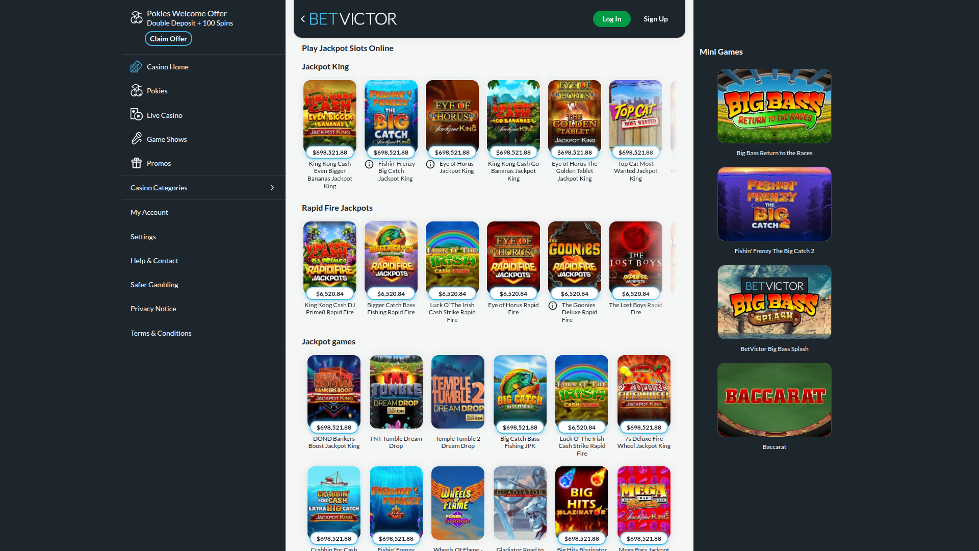 Jackpot de bureau de BetVictor Casino