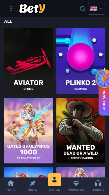 Bety Casino Mobile Games