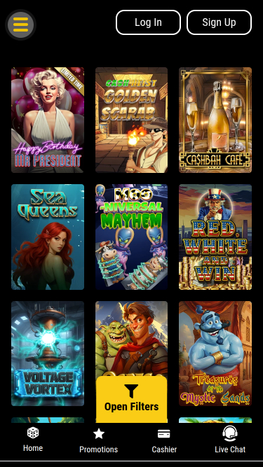 Jeux mobiles de Big Dollar Casino