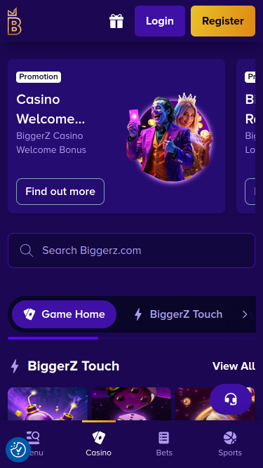 Juegos móviles de Biggerz Casino
