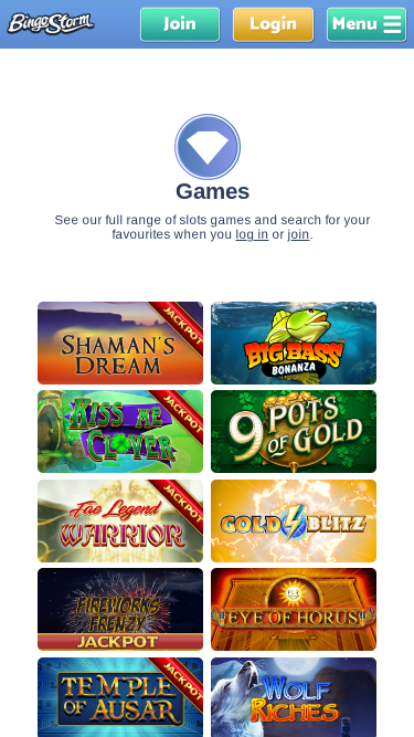 Giochi mobile di Bingo Storm Casino