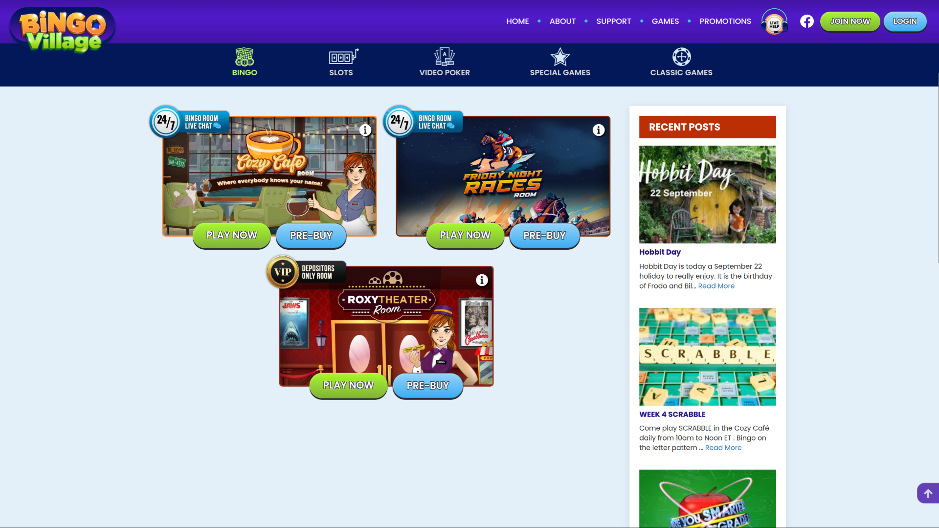 Bingo de la version de bureau de Bingo Village Casino