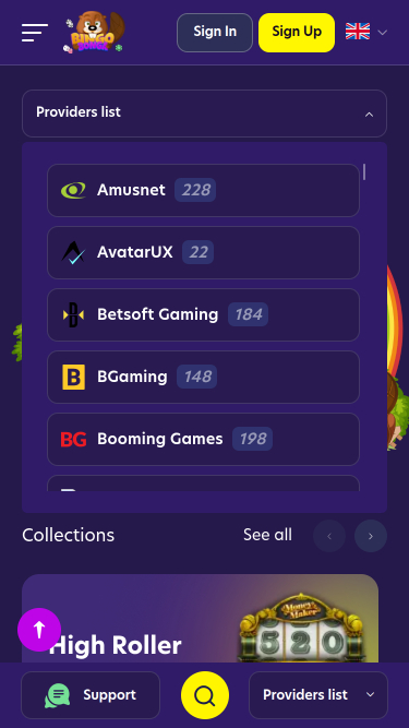 Développeurs de jeux mobiles de BingoBonga Casino