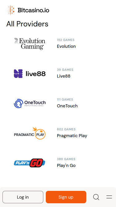 Bitcasino.io Mobile Game Developers