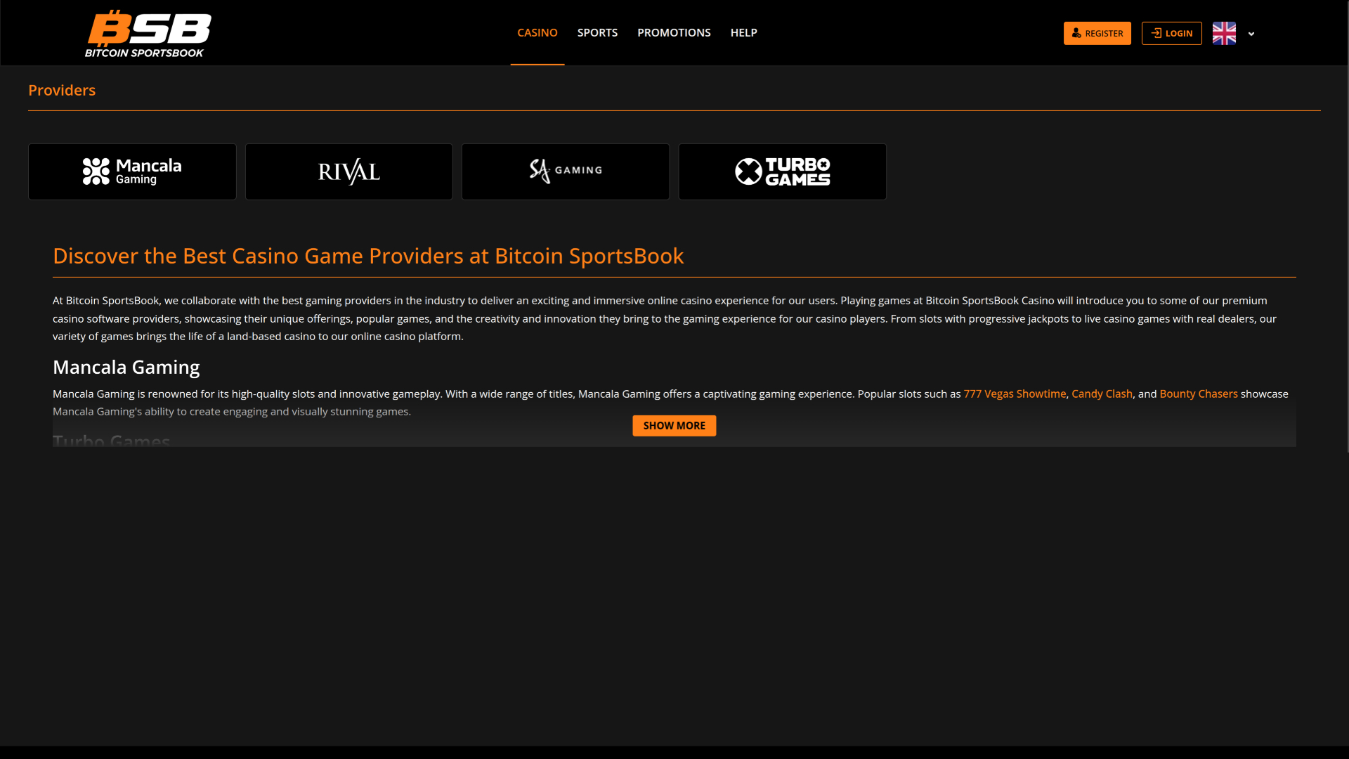 Bitcoin Sportsbook Casino Desktop Game Developers