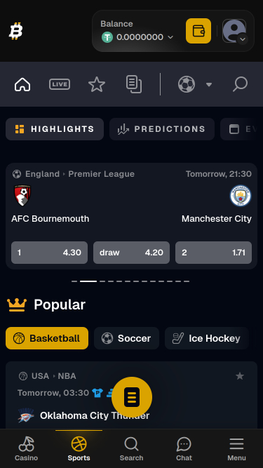 BitFortune Casino Sport Mobile