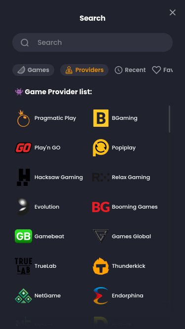 Développeurs de jeux mobiles de Bitkingz Casino