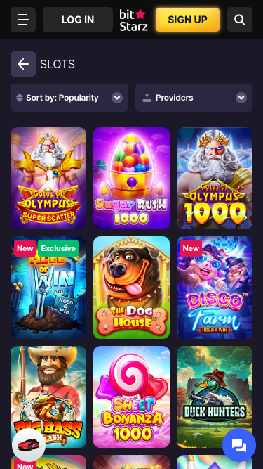 Jeux mobiles de Bitstarz Casino