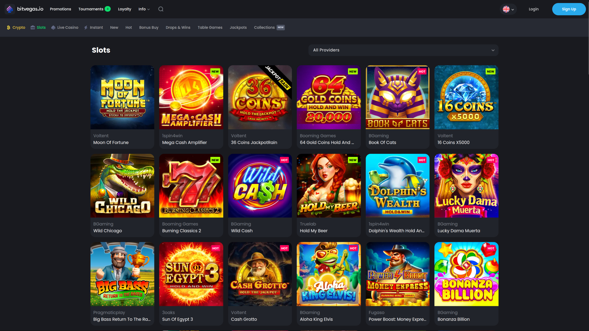 Jeux de bureau de BitVegas Casino