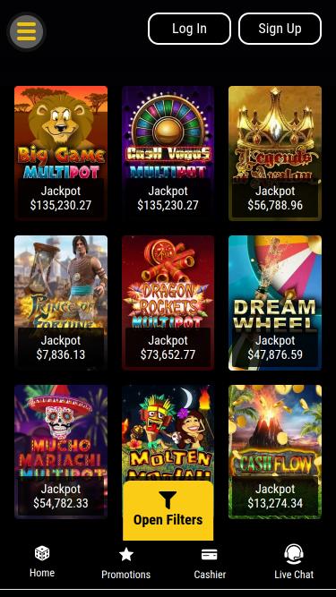 Black Lotus Casino Mobile Jackpot
