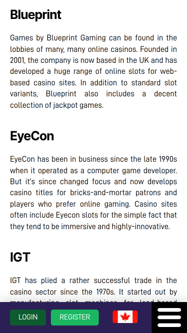 Développeurs de jeux mobiles de Black Spins Casino