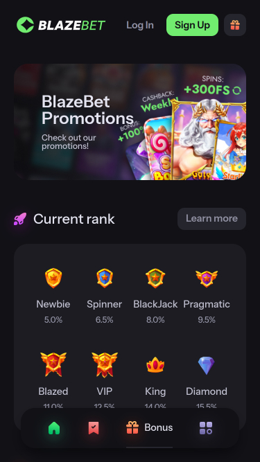 Promociones de BlazeBet Casino para móviles