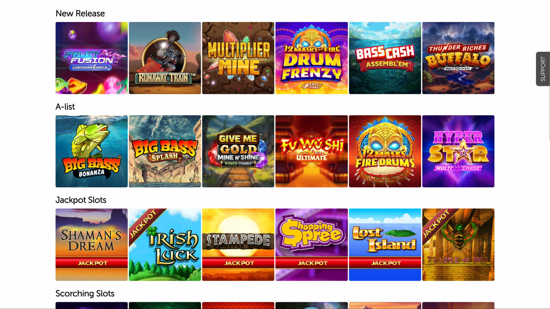 Giochi desktop di Blighty Bingo Casino