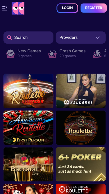 Casino BlindLuck avec croupiers en direct pour mobile