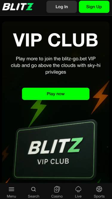 Programa VIP móvil de Blitzgo Casino