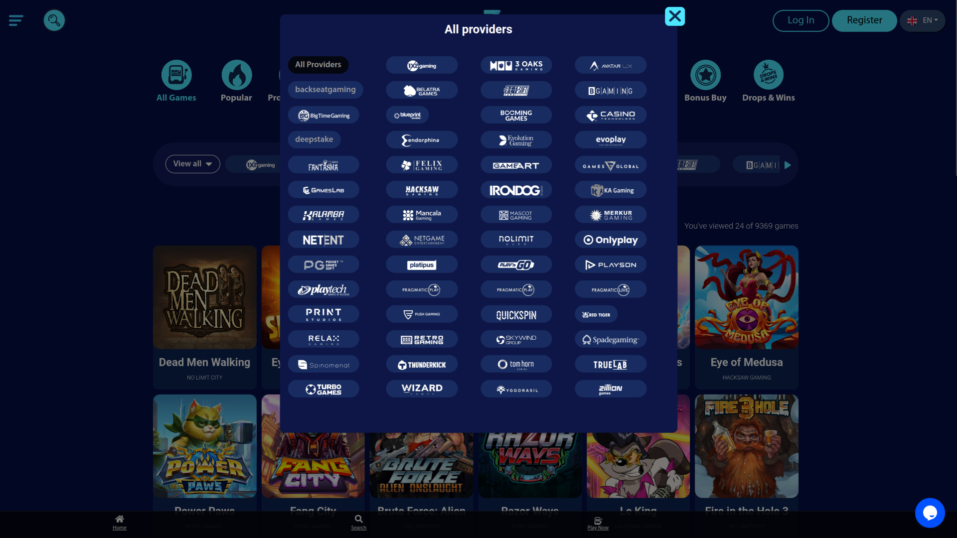 Développeurs de jeux sur bureau de Blizz Casino