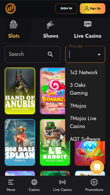 Développeurs de jeux mobiles de BlockBets Casino