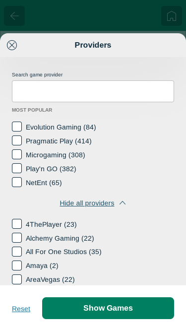 Boabet Casino Game Developers