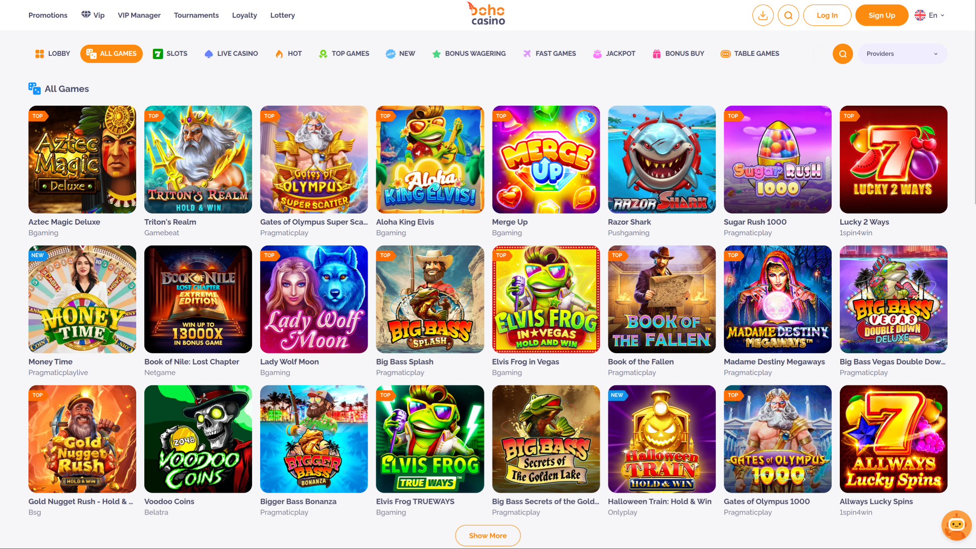 Boho Casino Desktop Games