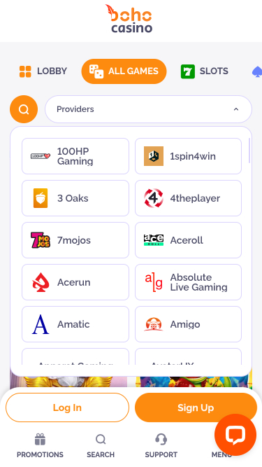 Boho Casino Mobile Game Developers