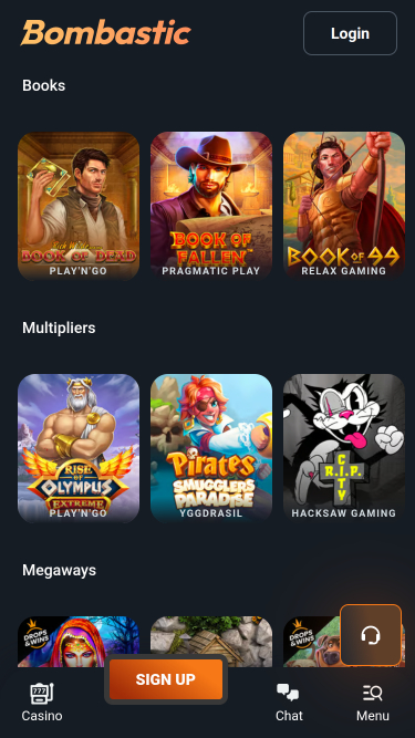 Bombastic Casino Mobile Games