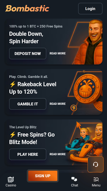 Bombastic Casino Mobile Promotions