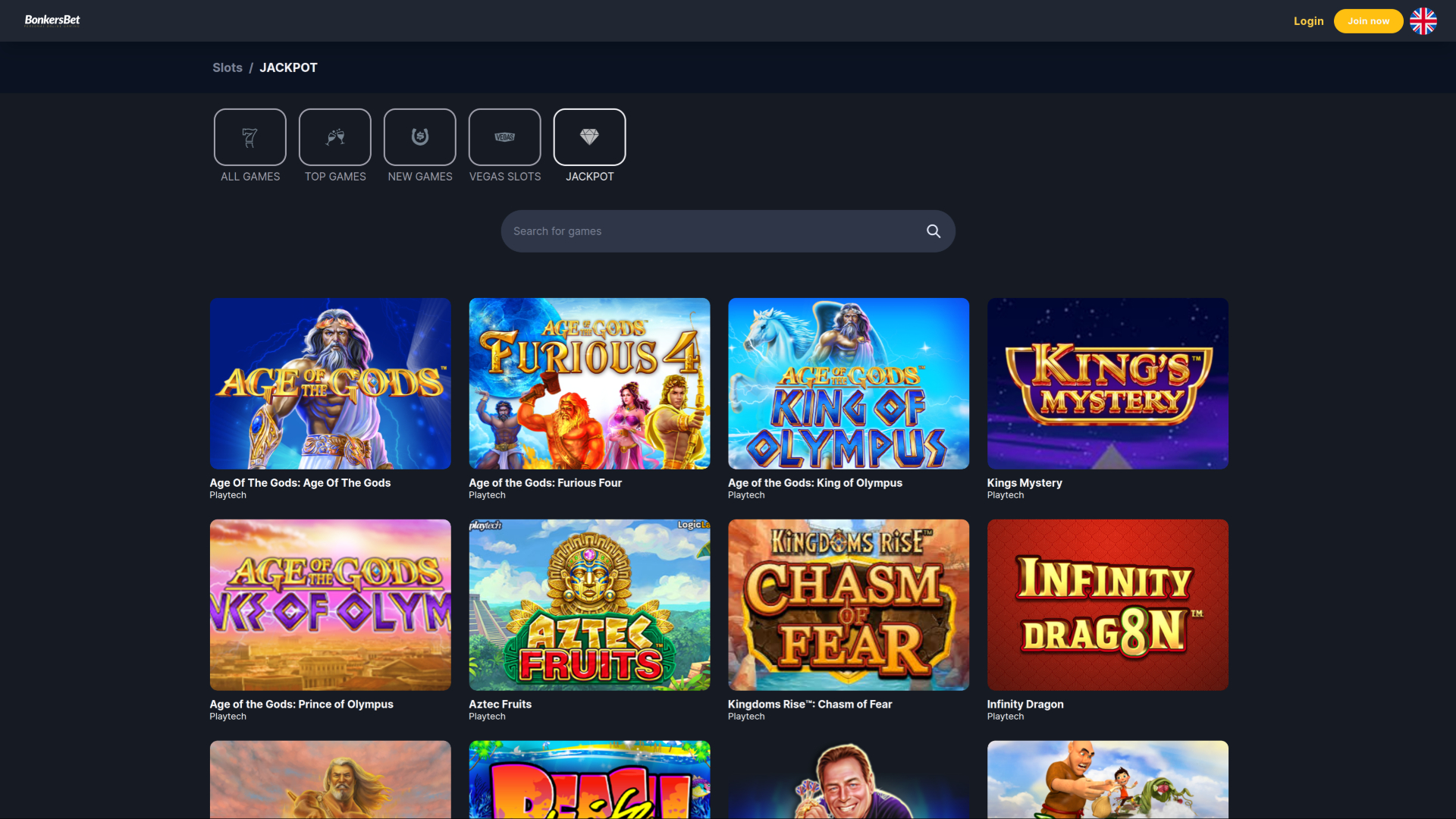 Jackpot de bureau de BonkersBet Casino