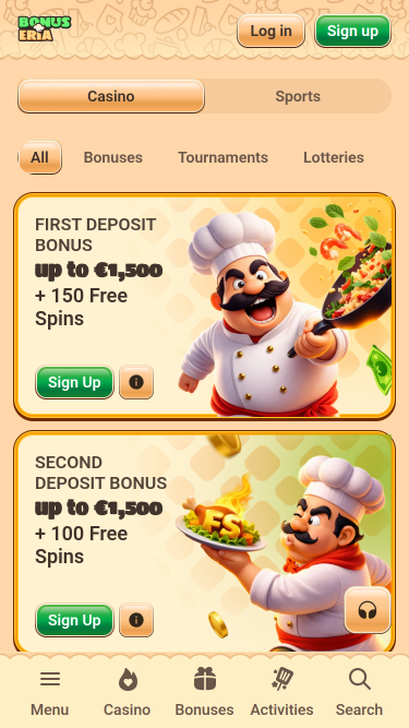 Promoções do Cassino Móvel Bonseria